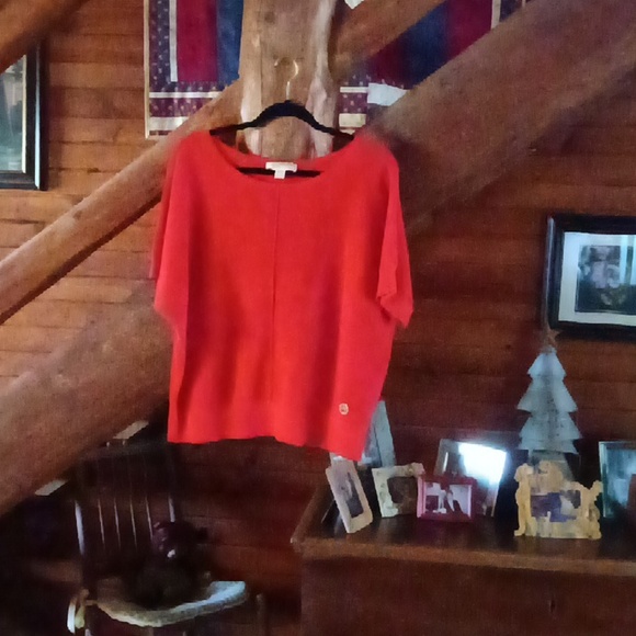 MICHAEL Michael Kors Vibrant Red Crop Top - Picture 4 of 4